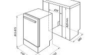 Посудомоечная машина HOMSair DW45L встраиваемая (фото 9)