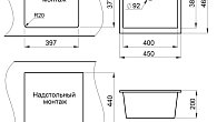 Мойка KUPPERSBERG UNIVERSA 50 NL 1B DEEP BLACK (фото 3)