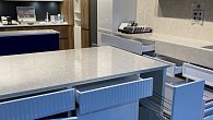 Прямая кухня модерн Deco Romb эмаль глянец (фото 12)
