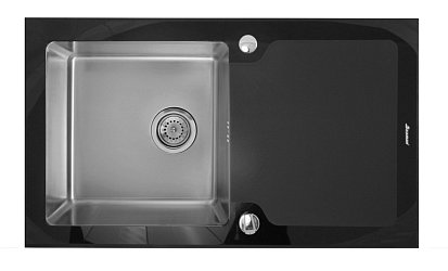 Seaman Eco Glass SMG-860B, два отверстия (Ø35мм), комплектация с вентиль-автоматом1