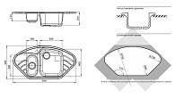 Мойка GranFest CORNER 960E (фото 2)