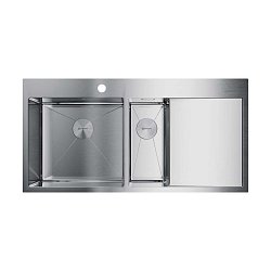 Omoikiri Akisame 100-2-IN-L нержавеющая сталь/нержавеющая сталь1