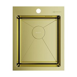 Omoikiri Akisame 41-LG нержавеющая сталь/светлое золото 1