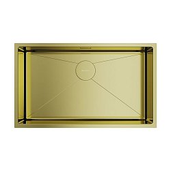 Omoikiri Taki 74-U/IF-LG нержавеющая сталь/светлое золото1