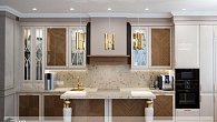  Прямая кухня модерн с островом (фото 3)
