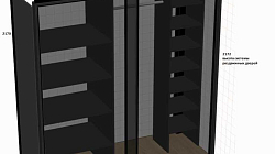 Гардеробная РБ221008Ш1