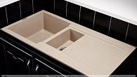 Мойка KUPPERSBERG MODENA 1,5B2D BEIGE композитная (фото 2)