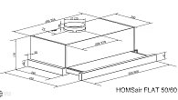 Вытяжка HOMSair FLAT 50 белый (фото 2)
