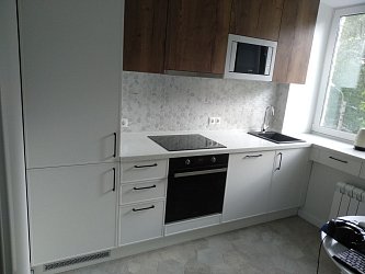Прямая кухня модерн Хаген пленка ПВХ / ЛДСП Egger ЛК2002031