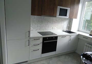 Прямая кухня модерн Хаген пленка ПВХ / ЛДСП Egger ЛК200203