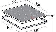 Варочная панель Zigmund & Shtain CI 35.6 W индукционная (фото 4)
