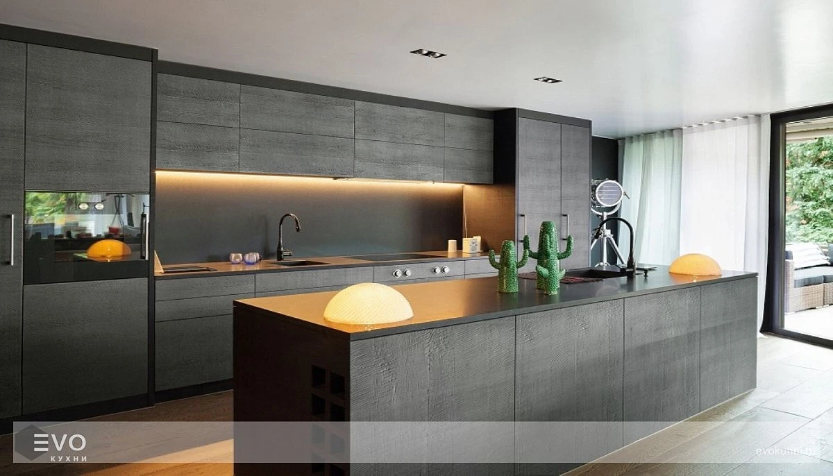 Кухня Cross line Grey (фото 1)