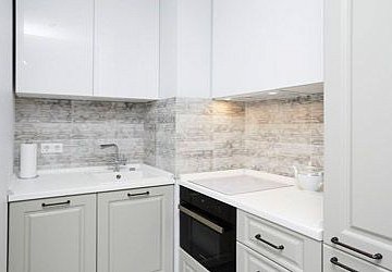 Угловая кухня неоклассика Лонгфорд пластик/МДФ ИТ190501