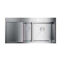 Omoikiri Akisame 100-2-IN-R нержавеющая сталь/нержавеющая сталь1