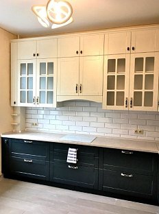 Угловая кухня неоклассика Шпон/МДФ/ЛДСП