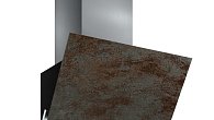 Вытяжка Elikor RX6754X5 нержавеющая сталь/бронзовый травертин керамогранит (фото 1)