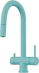 OMOIKIRI Akita-S-AZ латунь/azur blue1