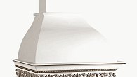 Вытяжка Viaona Cappe Инфинити 90 ППУ inca 900 слоновая кость (фото 1)