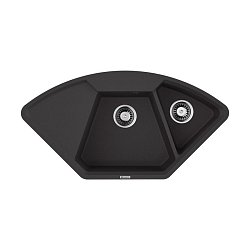 Omoikiri Yonaka 98-C-BL Artgranit/черный 1