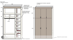 Шкаф в прихожую ЛМ210301Ш1