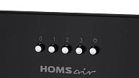 Вытяжка HOMSair CAMELIA POWER 60 черный (фото 8)