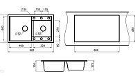 Мойка KUPPERSBERG MODENA 80 NL 1,5B ANTHRACITE (фото 2)