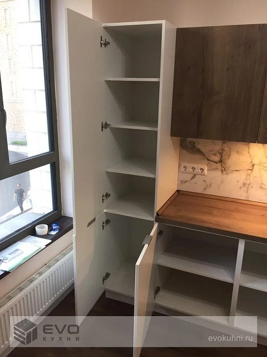 Кухня Egger дуб Галифакс табак / МДФ ПВХ Айвори Софт Тач ЛМ200501 (фото 8)