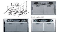 Вытяжка Viaona Cappe Инфинити 120 с ВМ-360/70 new faber бежевый муар (фото 2)