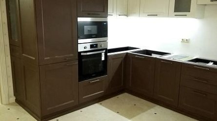 Угловая кухня классика Массив дуба1