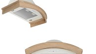Вытяжка Elikor Ротонда 90П-1000-П3Д бежевый / дуб неокрашенный (фото 5)