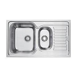 Omoikiri Kashiogawa 86-2-IN нержавеющая сталь/нержавеющая сталь1