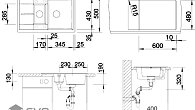 Мойка Blanco Metra 6 S compact Антрацит (фото 8)