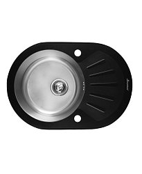  Seaman Eco Glass SMG-730B, два отверстия (Ø35мм), комплектация с вентиль-автоматом1