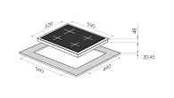 Варочная панель MAUNFELD MVCE59.4HL.1SM1DZT-BK электрическая (фото 8)