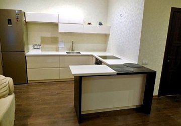 П-образная кухня модерн ZOV 103 эмаль/МДФ/ЛДСП ручка КВ1 РК180202