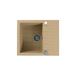 ALVEUS GRANITAL CADIT 10 BEIGE - G55 590 X 500 1X в комплекте с сифоном 11328231