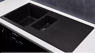 Мойка KUPPERSBERG MODENA 1,5B2D BLACK композитная (фото 2)