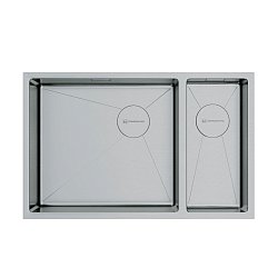 Omoikiri Taki 69-2-U/IF-IN-L Side нержавеющая сталь/нержавеющая сталь1