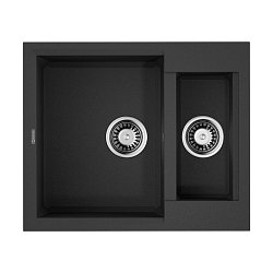 Omoikiri Sakaime 60-2-BL Tetogranit/Черный1