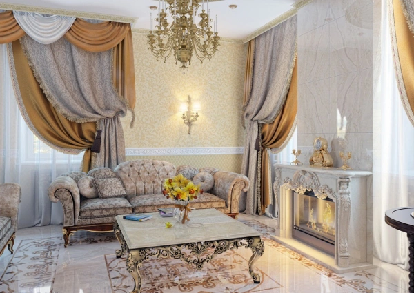 Гостиная в стиле ампир: роскошь и элегантность