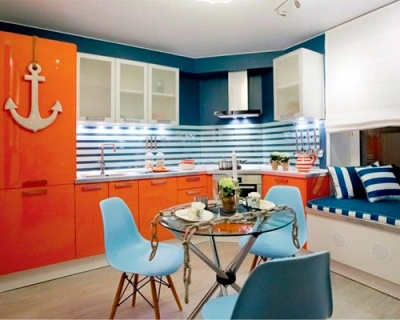 Кухня в морском стиле: создание атмосферы морского прибоя в вашем доме