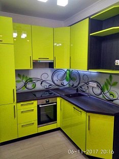 Угловая кухня хай-тек Alvic Luxe пластик/МДФ/ЛДСП