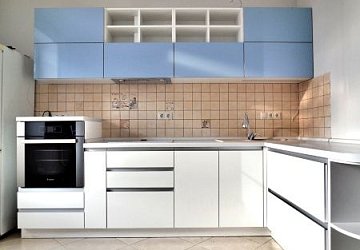 Угловая кухня модерн пластик/МДФ/ЛДСП ручка профиль С1